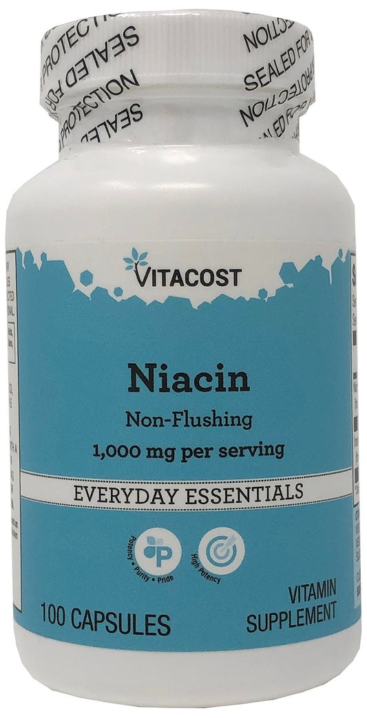 Vitacost Niacina sin enrojecimiento 1000 mg 100 cápsulas