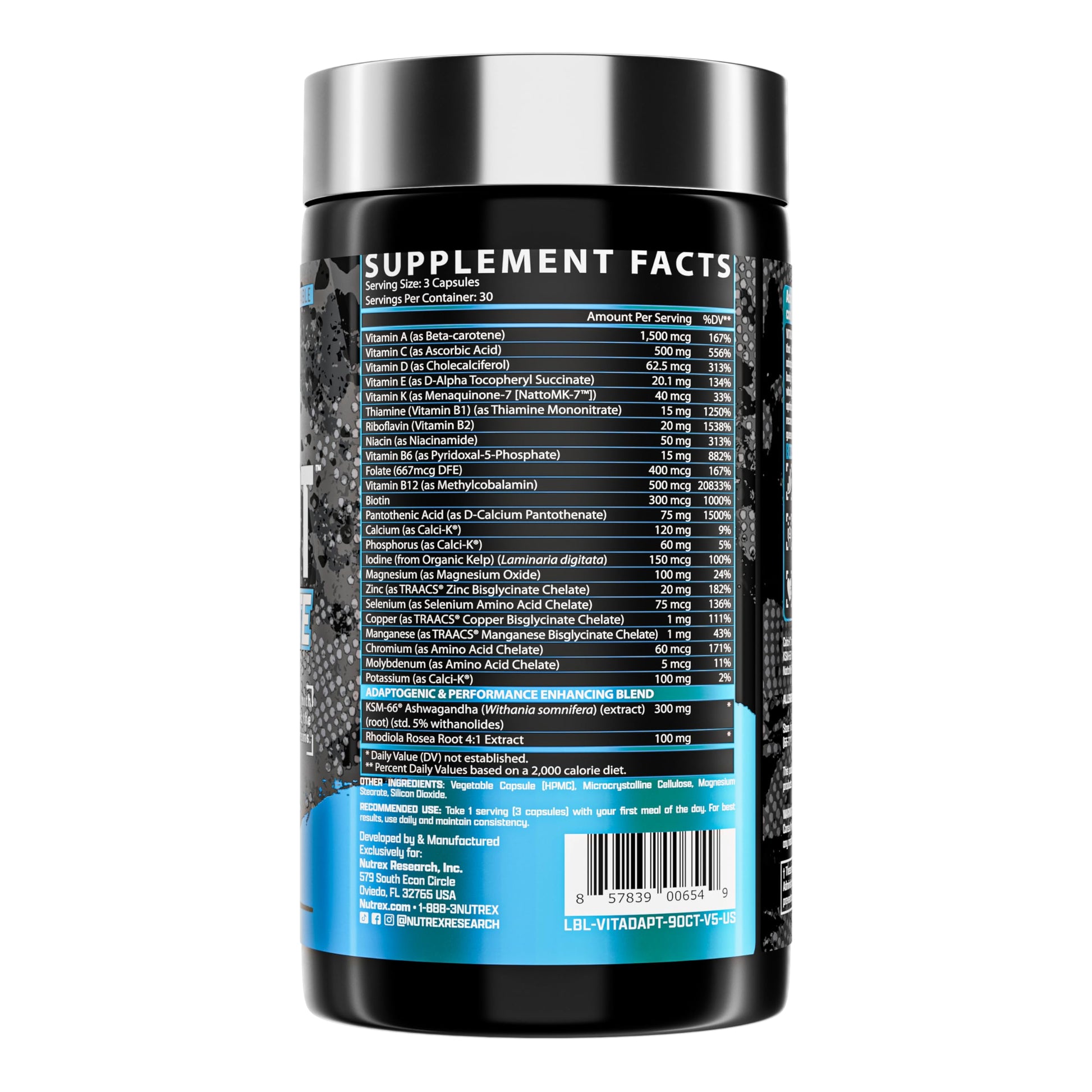 vitadapt deportes multivitaminas de nutrex con suplementos