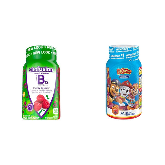Vitafusion gomitas vitamina B12 adultas y L’il Critters niños