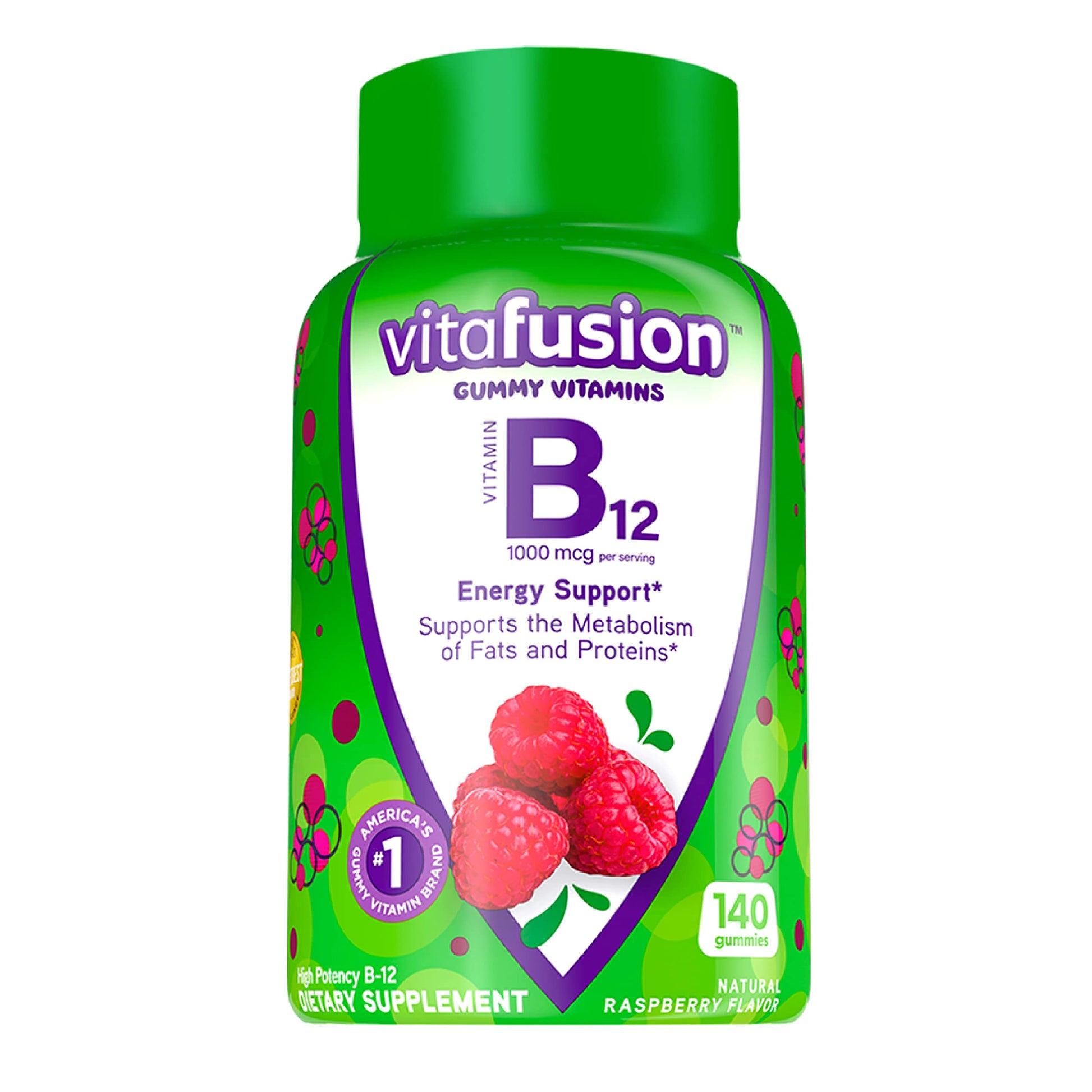 Vitafusion gomitas vitamina B12 sabor cereza
