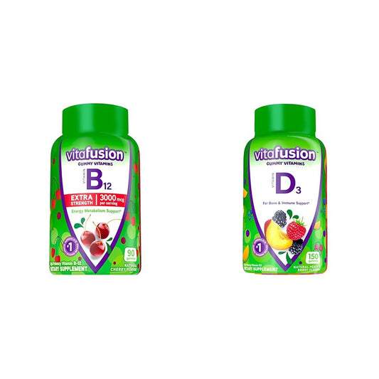 Vitafusion gomitas vitamina B12 extra fuertes sabor cereza 90ct