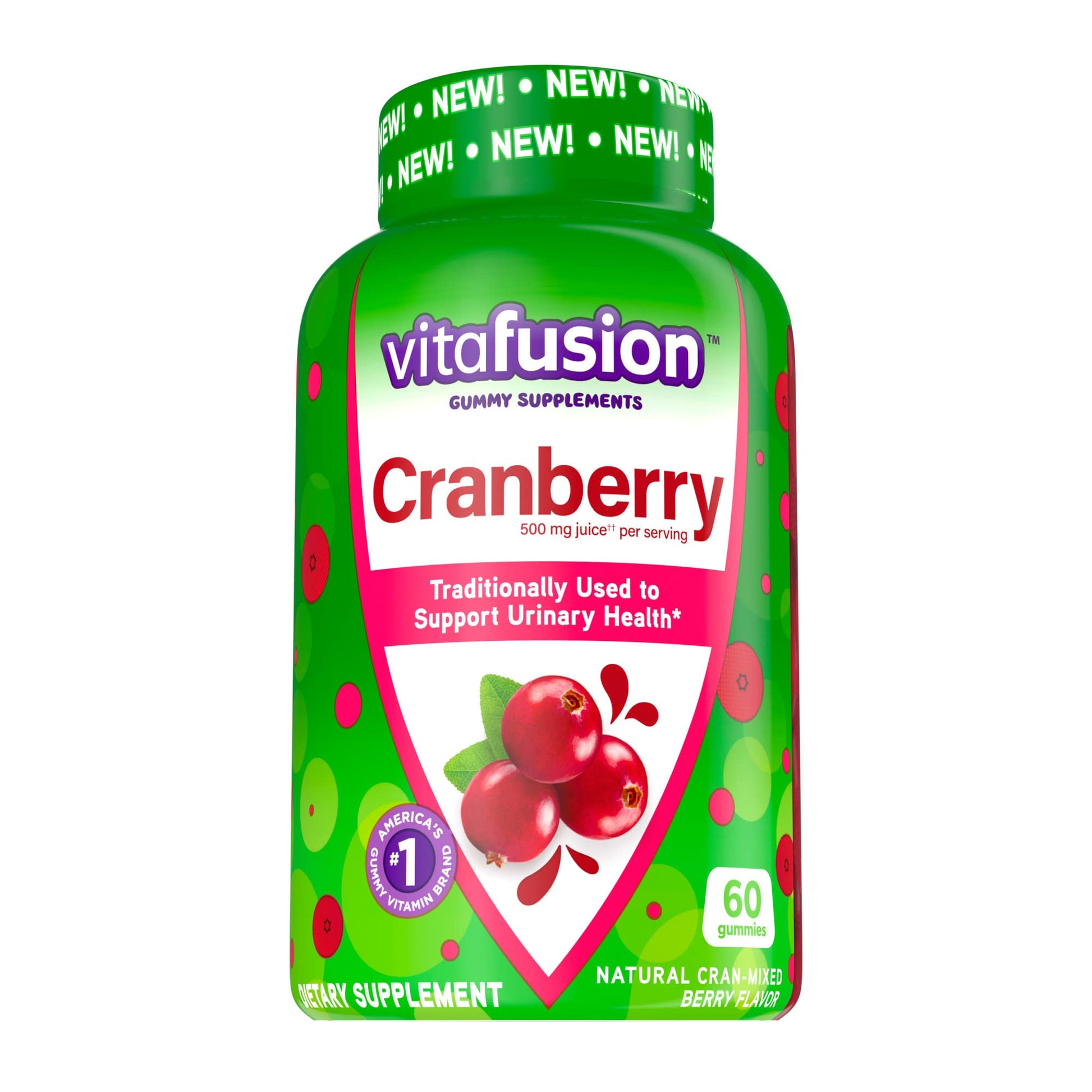 Vitafusion gomitas vitamina D3 y arándano frente y lado