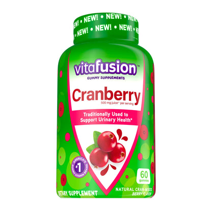Vitafusion gomitas vitamina D3 y arándano frente y lado