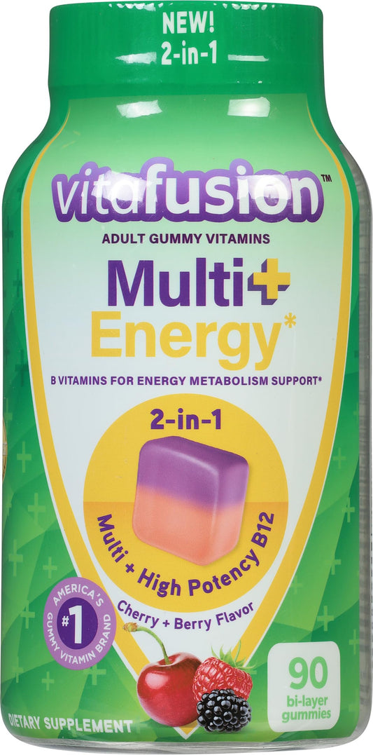 Frasco de Vitafusion Multi + Energía Vitaminas de Goma