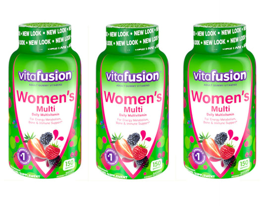 frasco de multivitaminas gomitas para mujeres vitafusion