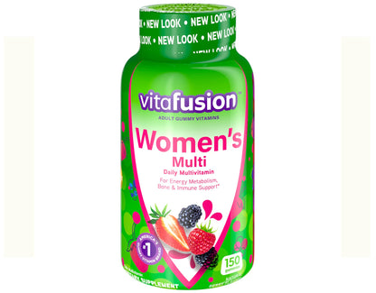 vitafusion gomitas multivitamínicas mujeres sabor frutas