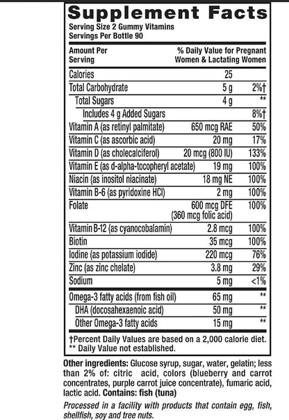 Vitafusion palitos hidratantes durazno blanco sin azúcar adicionales
