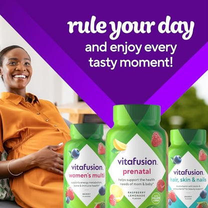 Vitafusion vitaminas gummy prenatal 45 días suministro 90 unidades
