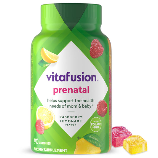 Vitafusion vitaminas prenatales gummy sabor limonada de frambuesa