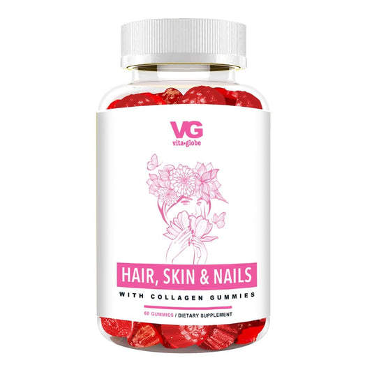 Gominolas VitaGlobe para cabello piel y uñas con colágeno