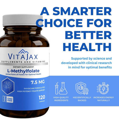 VitaJax L Metilfolato suplemento cardiovascular