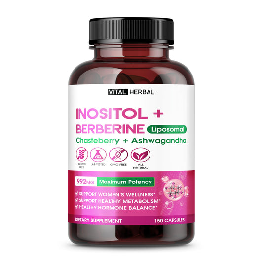 VITAL HERBAL Inositol Liposomal suplemento para bienestar hormonal femenino