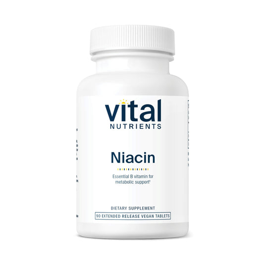 Vital Nutrients niacina 500mg liberación prolongada paquete