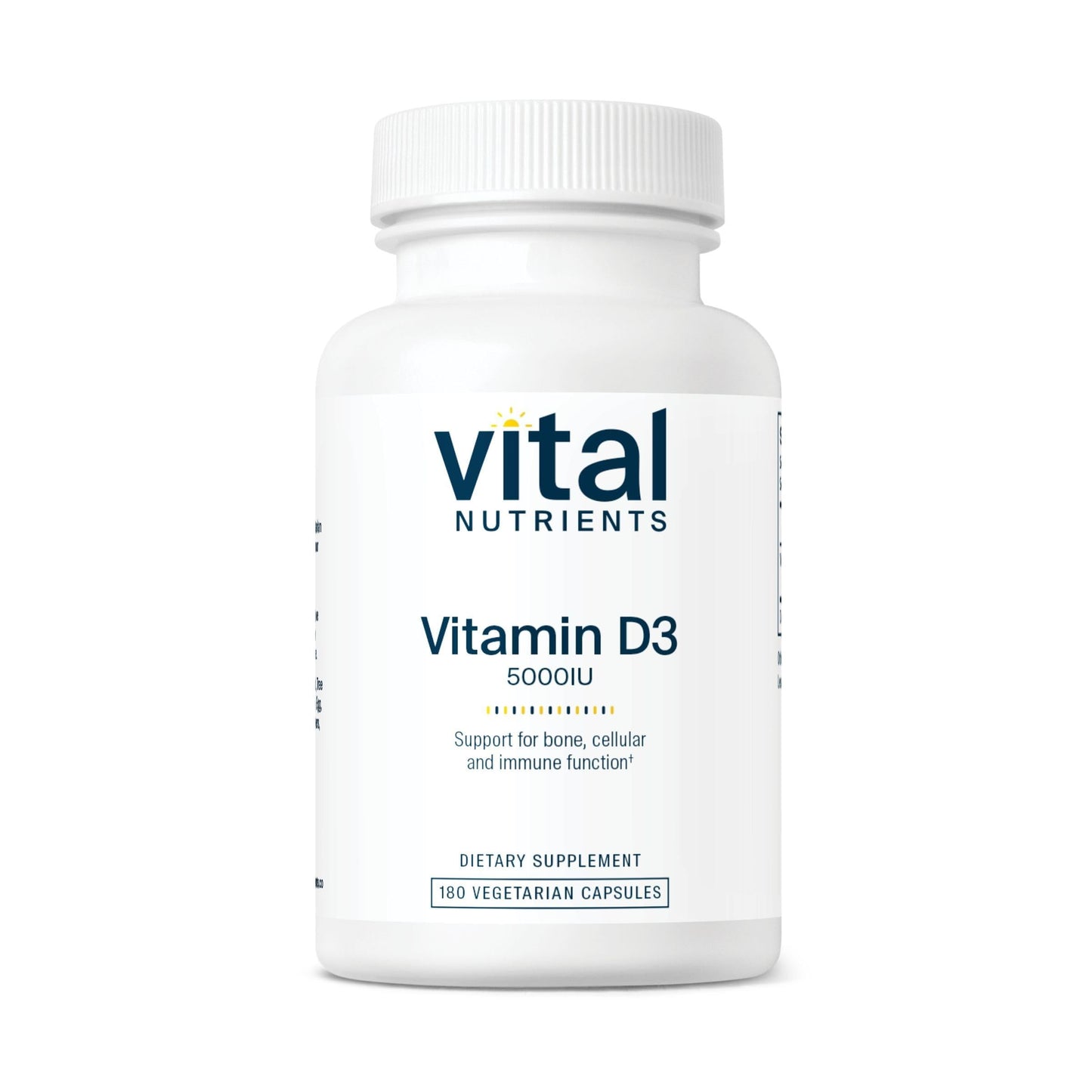 Vital Nutrients vitamina d3 suplemento 5000 ui frasco