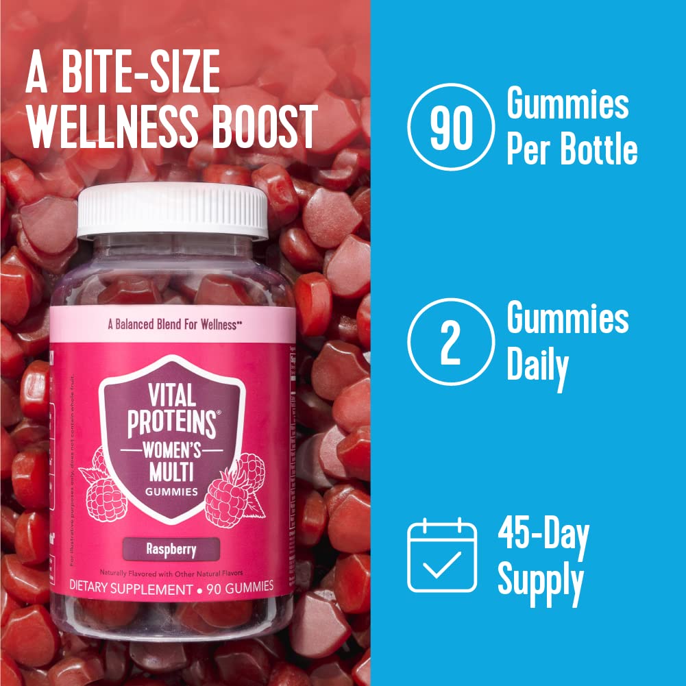 Vital Proteins gomitas multivitaminicas sabor frambuesa
