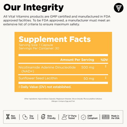 Vital Vitamins Biotin Complex y NAD+ combo para vitalidad y belleza