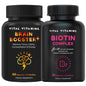 Paquete Vital Vitamins Brain Booster Plus y Biotina cápsulas