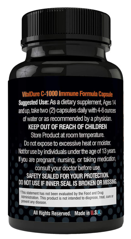 VitalDURE suplemento vitamina c 1000mg etiqueta frontal