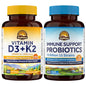 Vitalitown suplemento vitamina D3 K2 y probióticos envase