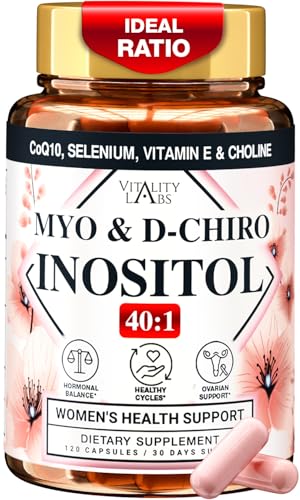 Vitality Labs Mio Inositol y D-Ciro Inositol suplemento 120 cápsulas