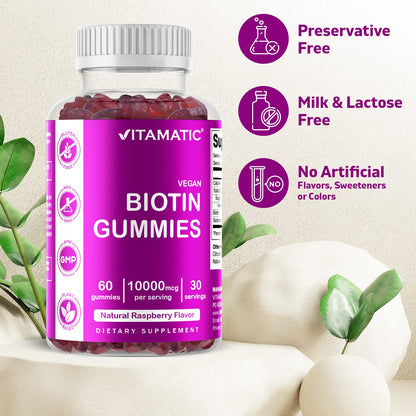 Vitamatic gomitas biotina aptas para veganos y vegetarianos