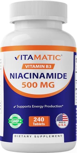 Vitamatic niacinamida vitamina b3 500mg 240 tabletas