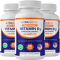 Vitamatic paquete 3 vitamina d3 50000 iu cápsulas vegetarianas