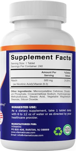 Vitamatic vitamina B3 para energía y piel