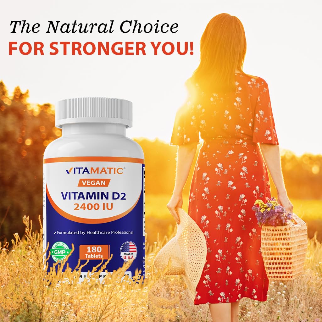 Vitamatic vitaminas d2 2400 ui salud cardiovascular y ósea