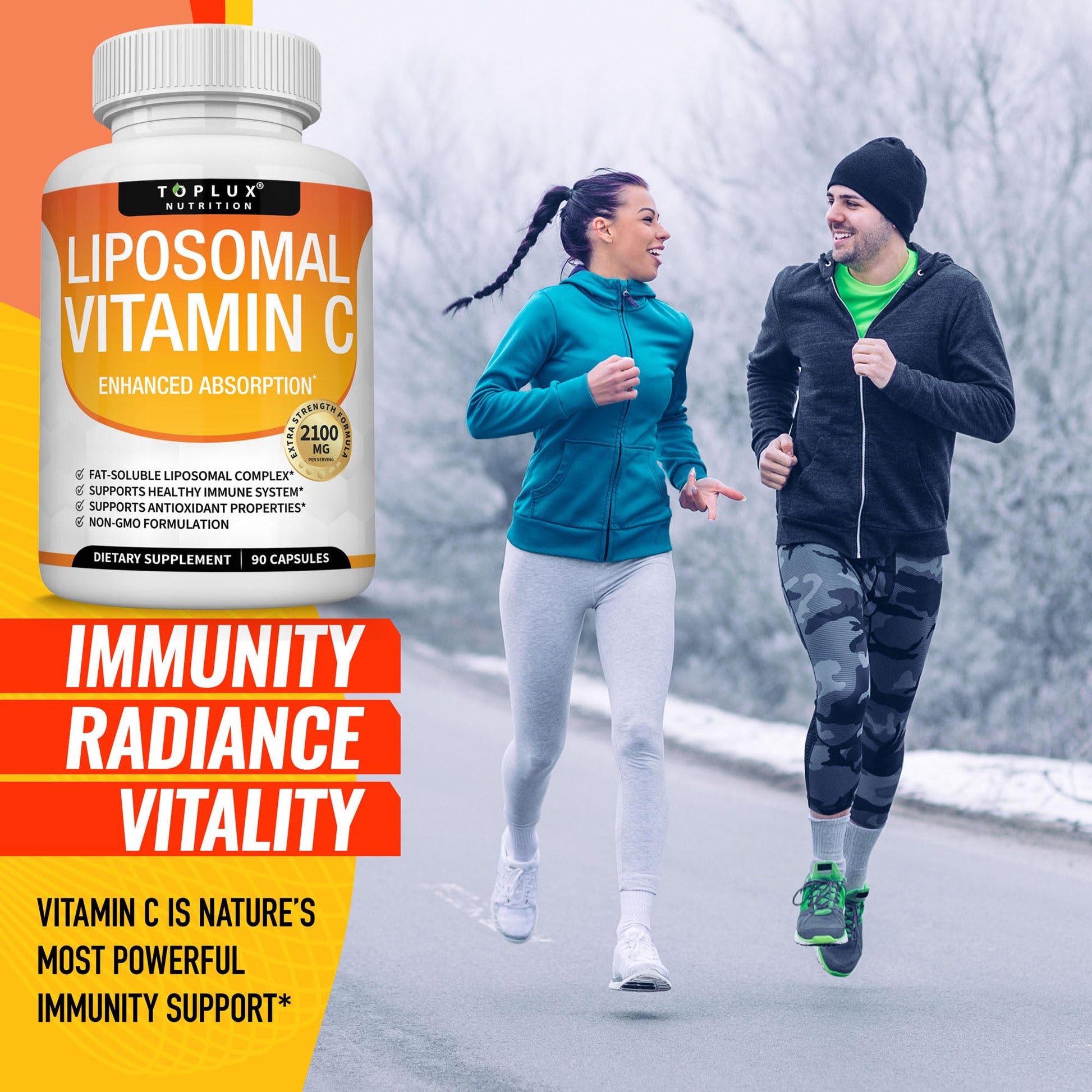 Vitamin C cápsulas antioxidantes y soporte inmunológico