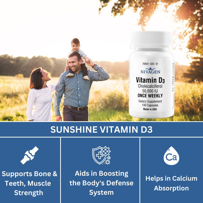 Vitamin D2 y D3 combinación paquete