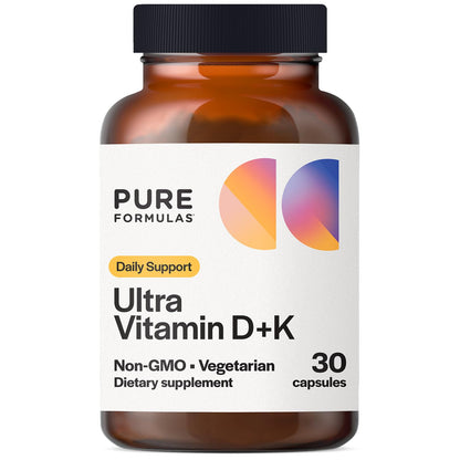 Vitamin D3 K2 suplemento 5000 ui 30 cápsulas vegetarianas sin soya