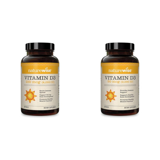Vitamin D3 NatureWise 360 cápsulas paquete completo