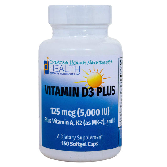Vitamin D3 Plus 5000 IU cápsulas blandas paquete frontal