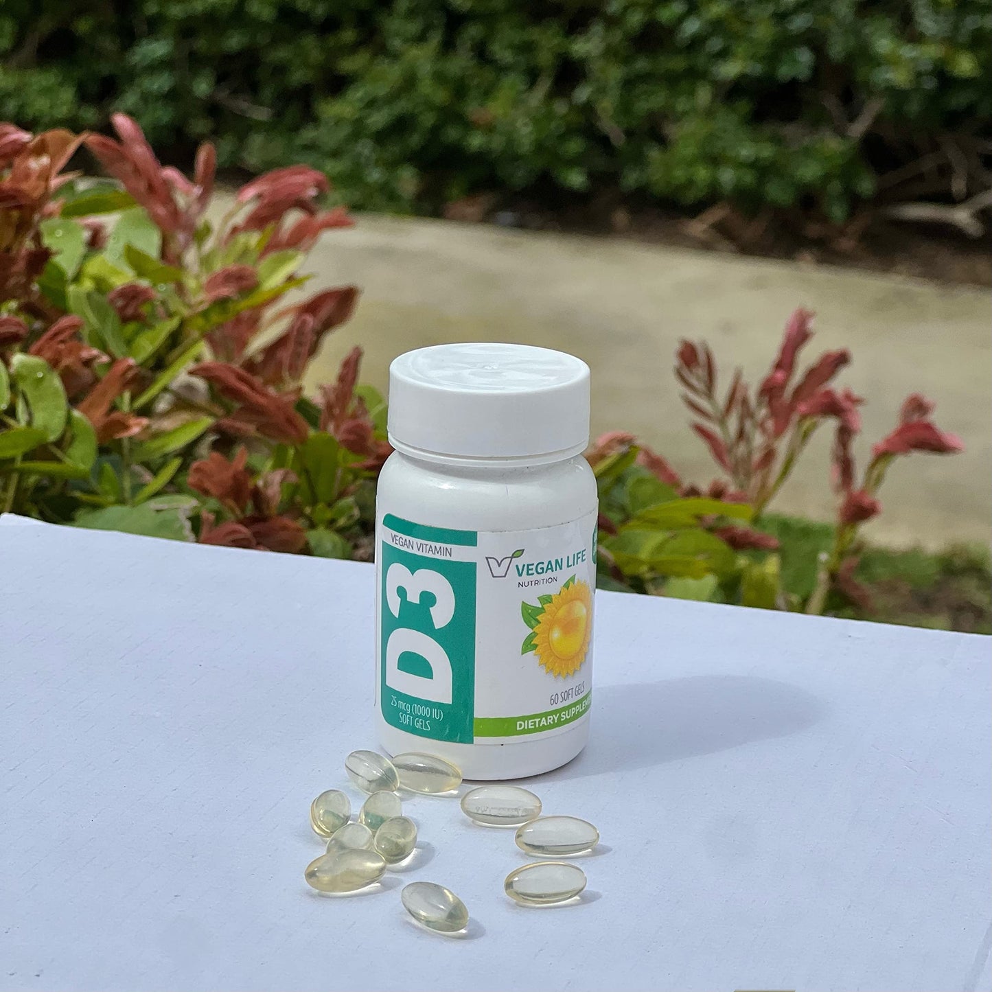 Vitamin d3 vegan life nutrition empaque frontal