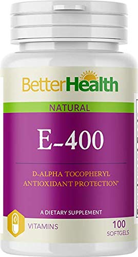 Vitamin E 400 UI 100 cápsulas blandas acetato d-alpha tocoferilo
