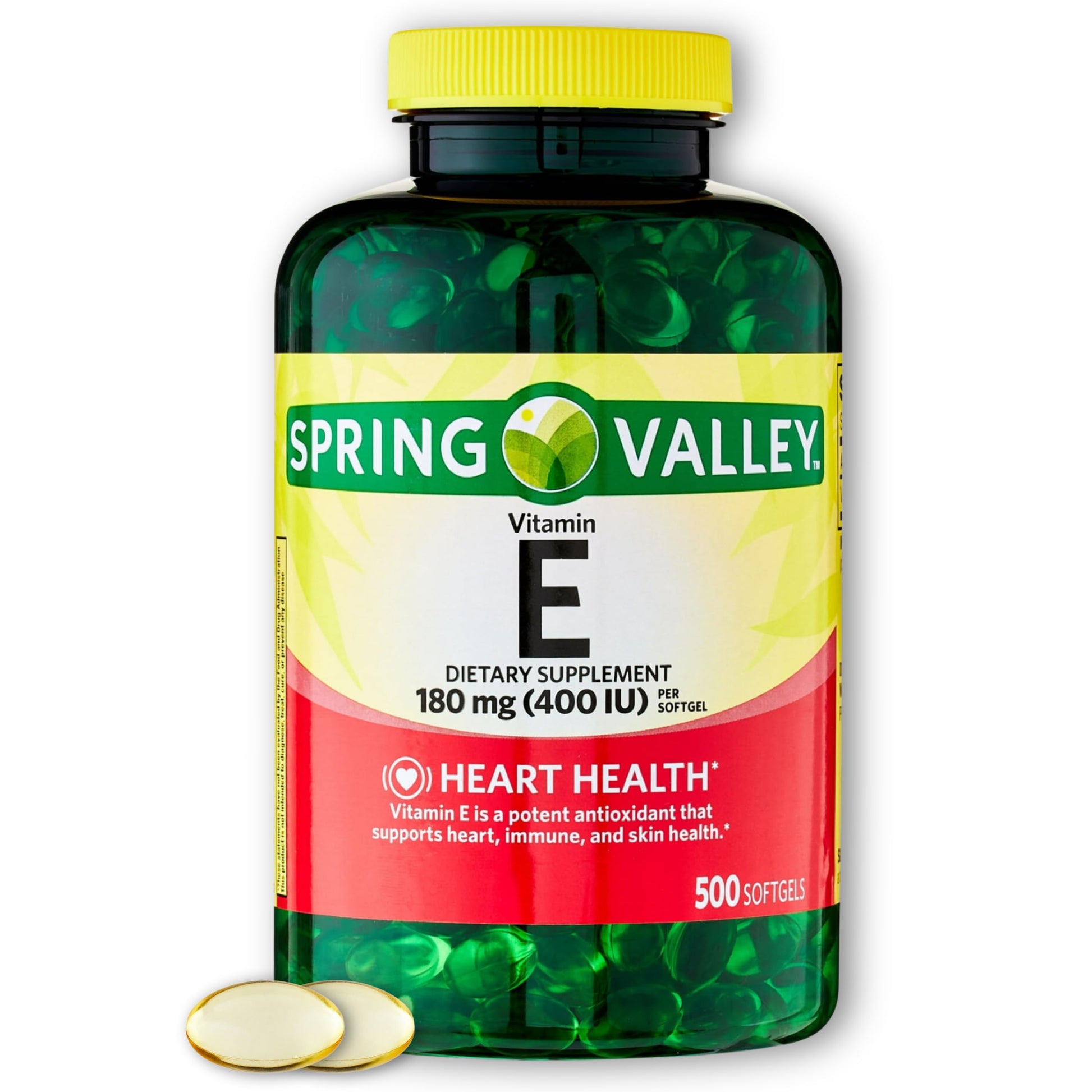 Vitamin E Spring Valley cápsulas pack 500 conteo