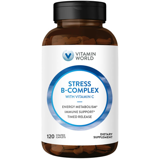 Vitamin World complejo B tabletas frasco 120 cuenta
