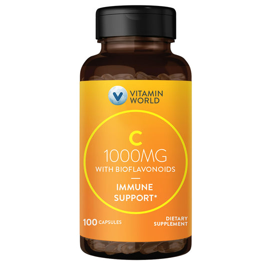 Vitamin World vitamina c 1000 mg con bioflavonoides 100 cápsulas