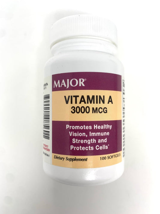Vitamina A 3000 mcg Major - Paquete