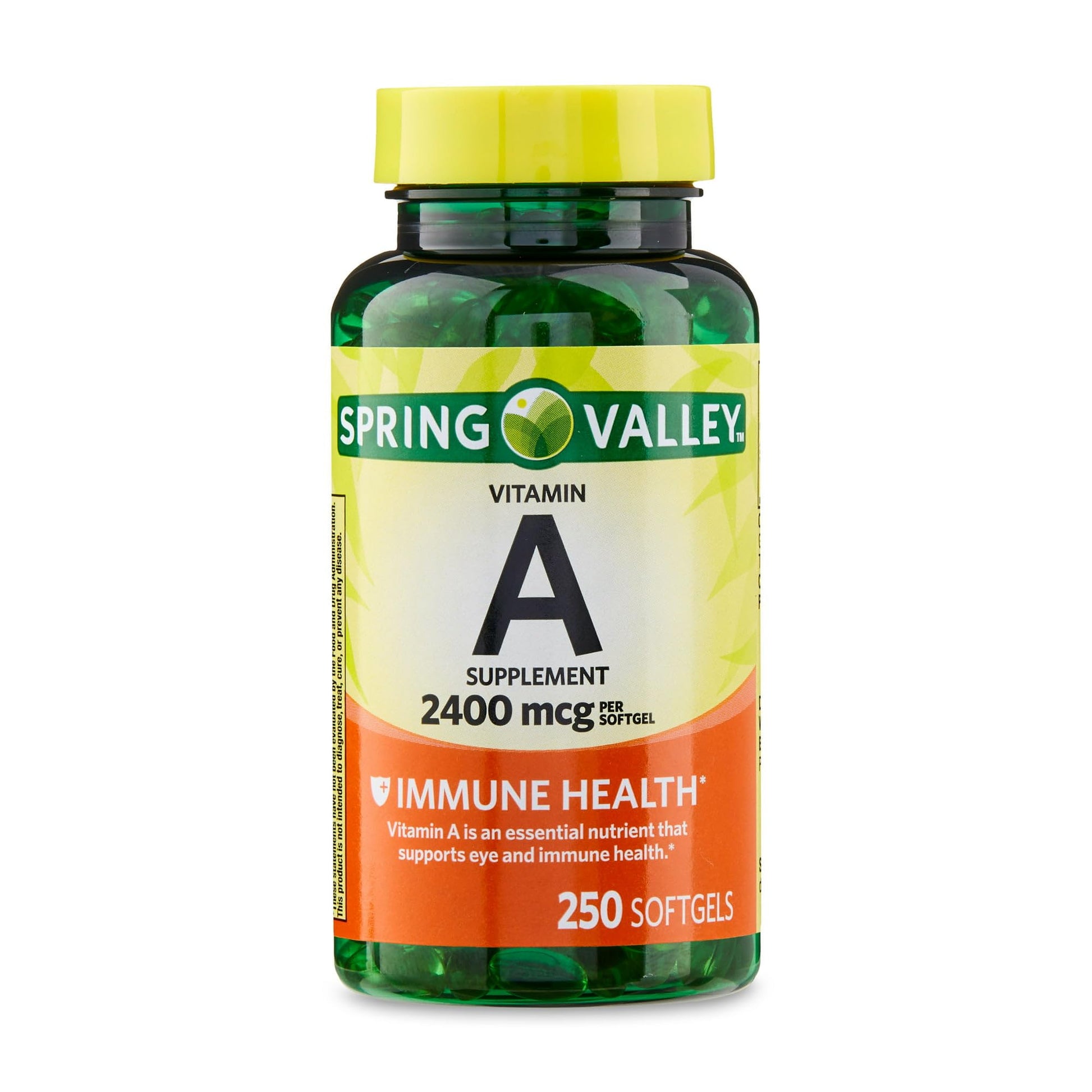 Vitamina A cápsulas blandas 2400 mcg 250 unidades 4 TOP CARE