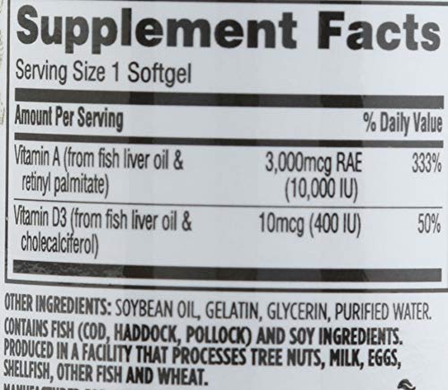 Vitamina A con D3 365 Everyday Value beneficios para salud