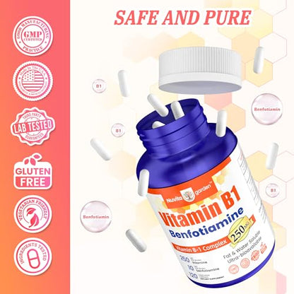 Vitamina B1 y benfotiamina de NuvitaGarden.