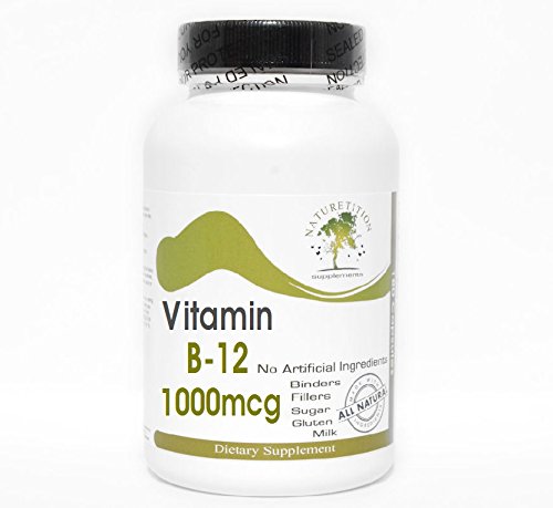 Vitaminas B-12 1000mcg Naturetition 200 cápsulas botella
