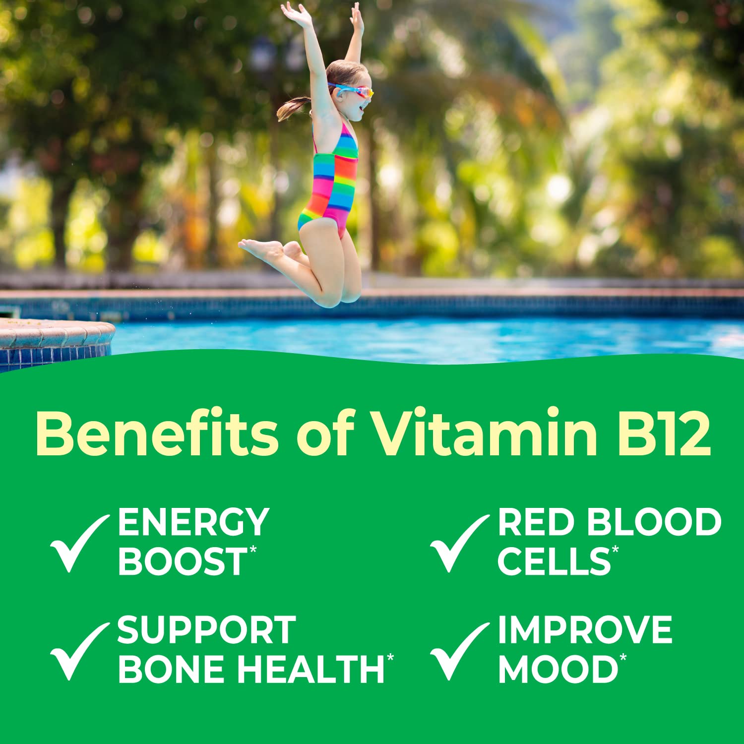 Vitamina b12 niños vegana sin gluten sabor a cereza