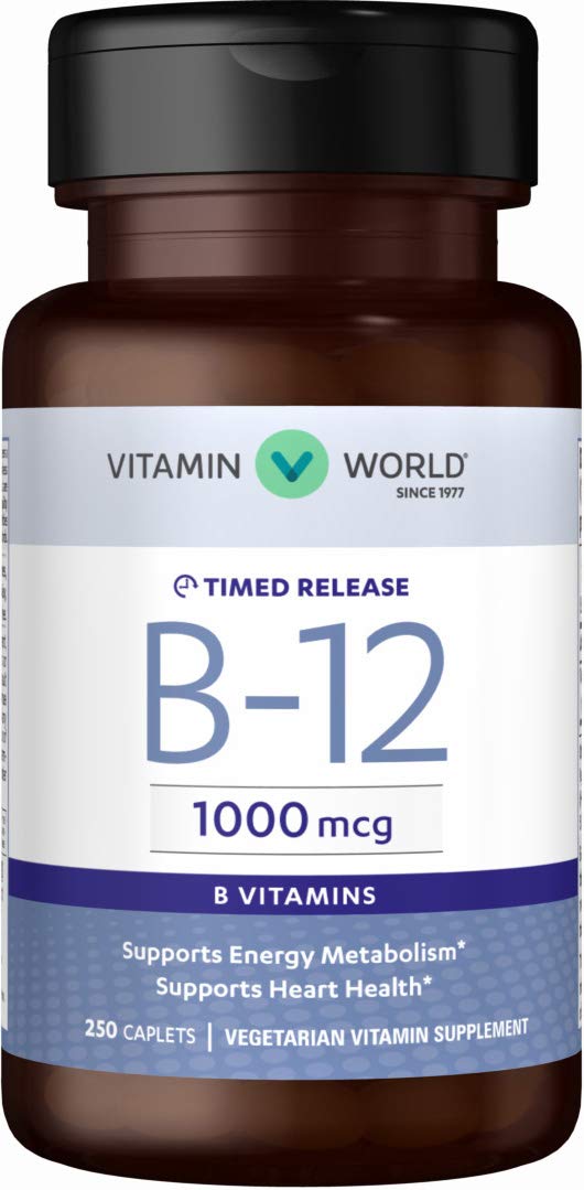 Vitamina B12 1000 mcg de Vitamin World en envase