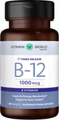 Vitamina B12 1000 mcg de Vitamin World en envase