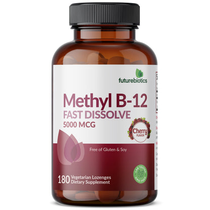 Vitamina B12 5000 MCG sabor cereza no OGM