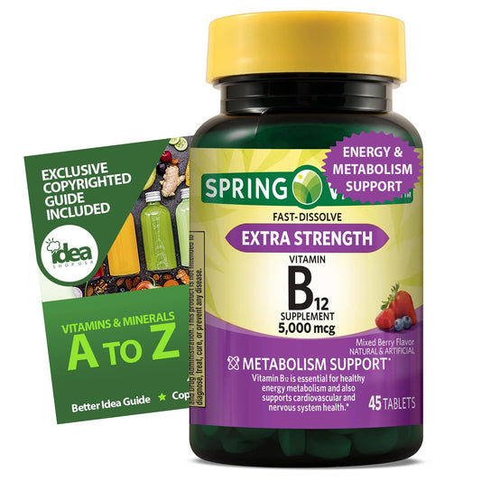 Tabla de vitamina B12 5000mcg rápida disolución en cereza
