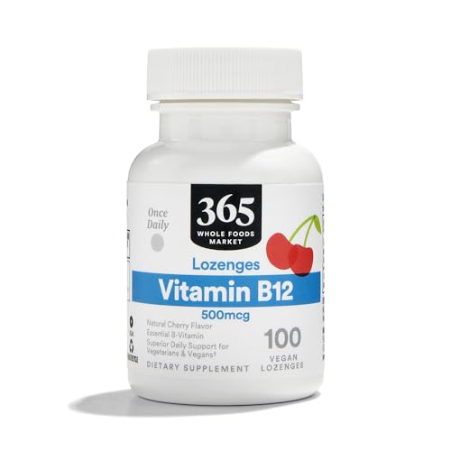 Vitamina B12 500mcg 365 Whole Foods Market paquete de 100
